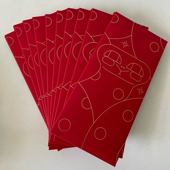 Hermes Year of the Snake Red Money Envelopes - Picture 1 of 6